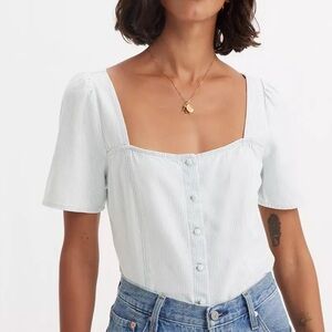 Levi’s Striped Women's Button Up Top